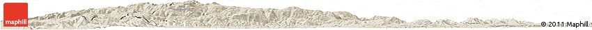 Shaded Relief Horizon Map of Angol