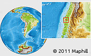Physical Location Map of Angol