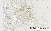 Shaded Relief Map of Angol, lighten