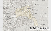 Shaded Relief Map of Angol, semi-desaturated