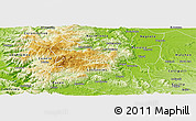 Physical Panoramic Map of Angol