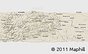 Shaded Relief Panoramic Map of Angol