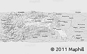 Silver Style Panoramic Map of Angol