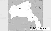 Gray Simple Map of Angol