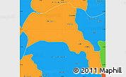 Political Simple Map of Angol