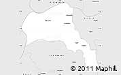 Silver Style Simple Map of Angol