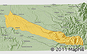 Savanna Style 3D Map of Collipulli