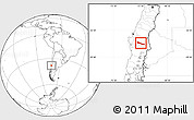 Blank Location Map of Collipulli