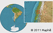 Satellite Location Map of Collipulli
