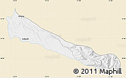 Classic Style Map of Collipulli, single color outside