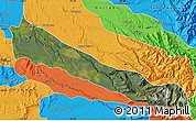 Satellite Map of Collipulli, political outside