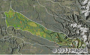 Satellite Map of Collipulli, semi-desaturated