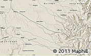 Shaded Relief Map of Collipulli
