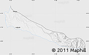 Silver Style Map of Collipulli, single color outside