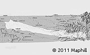 Gray Panoramic Map of Collipulli