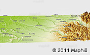 Physical Panoramic Map of Collipulli