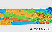 Political Panoramic Map of Collipulli