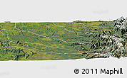 Satellite Panoramic Map of Collipulli