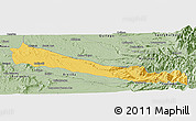 Savanna Style Panoramic Map of Collipulli