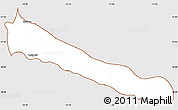 Classic Style Simple Map of Collipulli, cropped outside