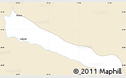 Classic Style Simple Map of Collipulli, single color outside