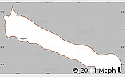 Gray Simple Map of Collipulli, cropped outside
