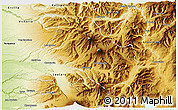 Physical 3D Map of Curacautin