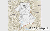 Classic Style 3D Map of Lonquimay