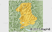 Savanna Style 3D Map of Lonquimay