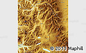Physical Map of Lonquimay