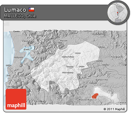Gray 3D Map of Lumaco