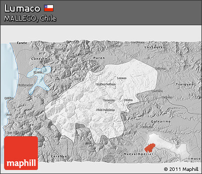 Gray 3D Map of Lumaco