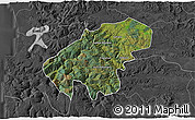 Satellite 3D Map of Lumaco, darken, desaturated
