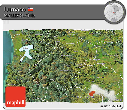 Satellite 3D Map of Lumaco
