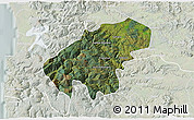 Satellite 3D Map of Lumaco, lighten