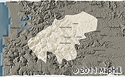 Shaded Relief 3D Map of Lumaco, darken