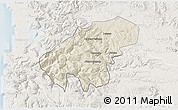 Shaded Relief 3D Map of Lumaco, lighten
