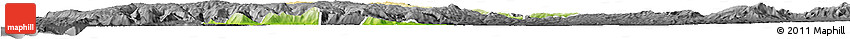 Physical Horizon Map of Lumaco, darken, desaturated