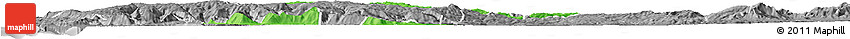 Political Horizon Map of Lumaco, desaturated