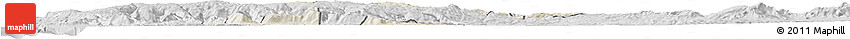 Shaded Relief Horizon Map of Lumaco, desaturated