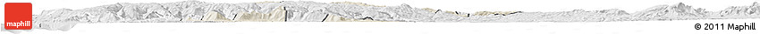 Shaded Relief Horizon Map of Lumaco, lighten, desaturated