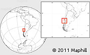 Blank Location Map of Lumaco, within the entire country