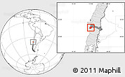 Blank Location Map of Lumaco, highlighted country, highlighted parent region