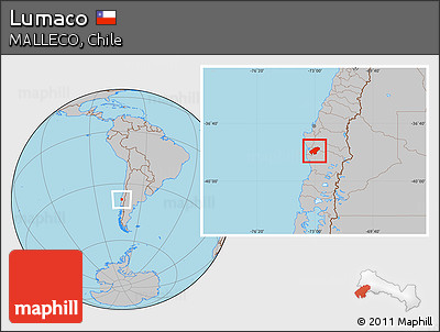 Gray Location Map of Lumaco