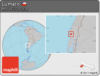 Gray Location Map of Lumaco