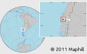 Gray Location Map of Lumaco, highlighted parent region