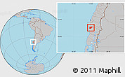 Gray Location Map of Lumaco