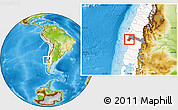 Physical Location Map of Lumaco, highlighted country, highlighted parent region