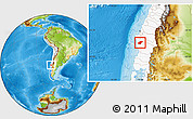 Physical Location Map of Lumaco, highlighted country