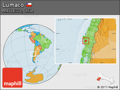 Political Location Map of Lumaco